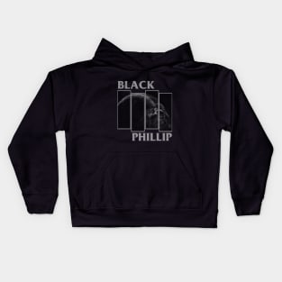 Black Phillip (Distressed Version) Kids Hoodie